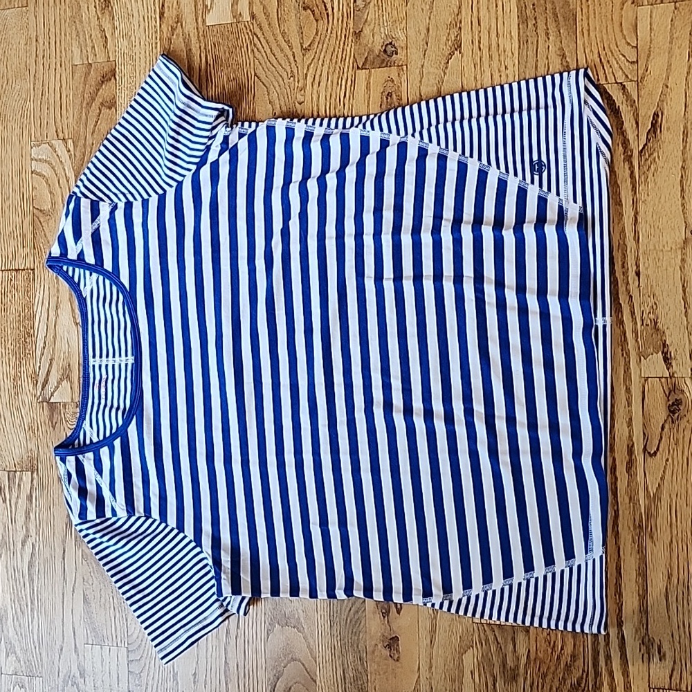 (XL) Talbots Stripes Nautical Vacation Summer Classic Quality Cotton Blend Wow